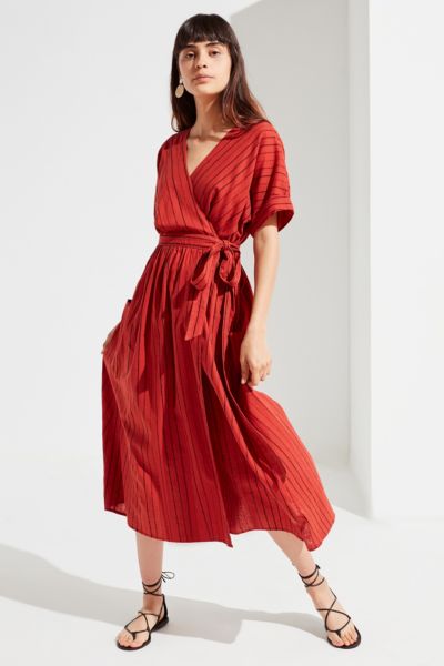 uo sparks fly tiered midi dress