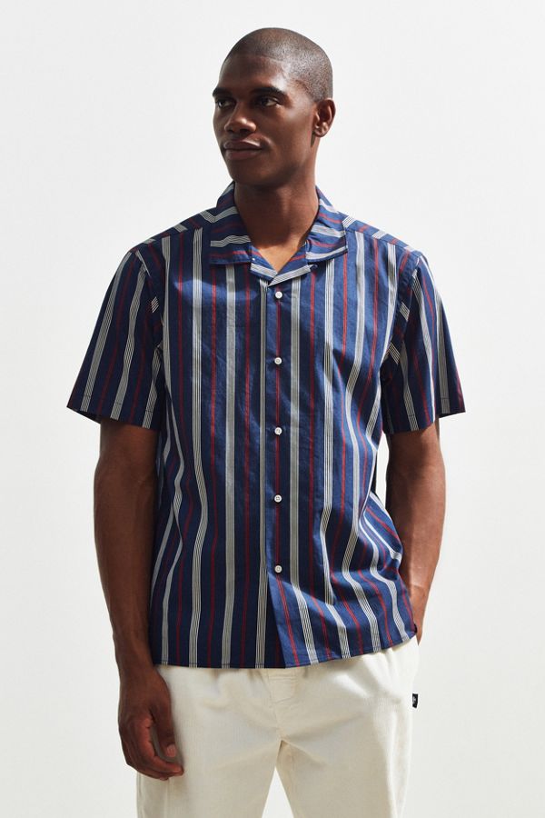 Katin Jesse Vertical Stripe Short Sleeve Button-Down Shirt | Urban ...