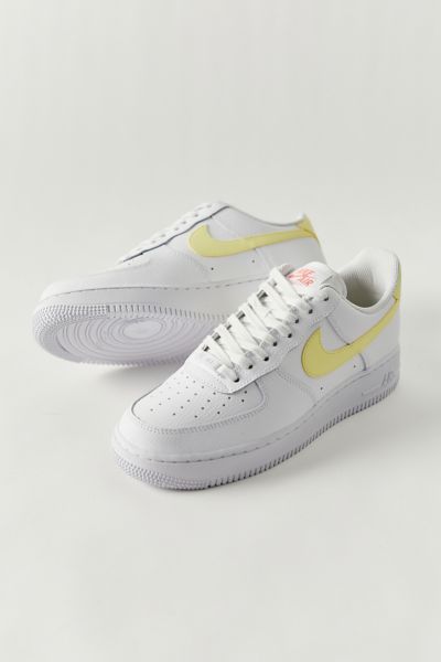 Nike Air Force 1 Low '07 "white/light Citron" Sneakers In Yellow Multi