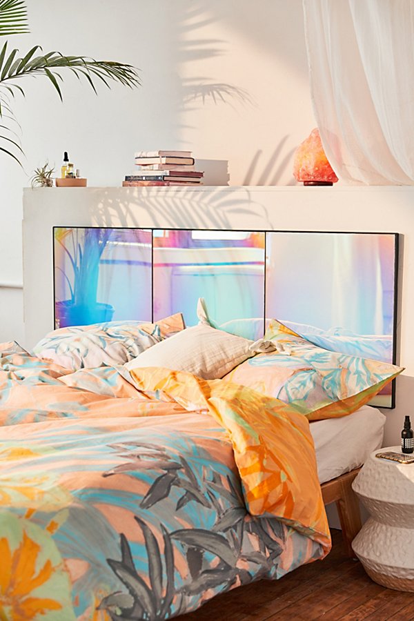 Urban Outfitters Rainbow Iridescent Headboard In Multicolor