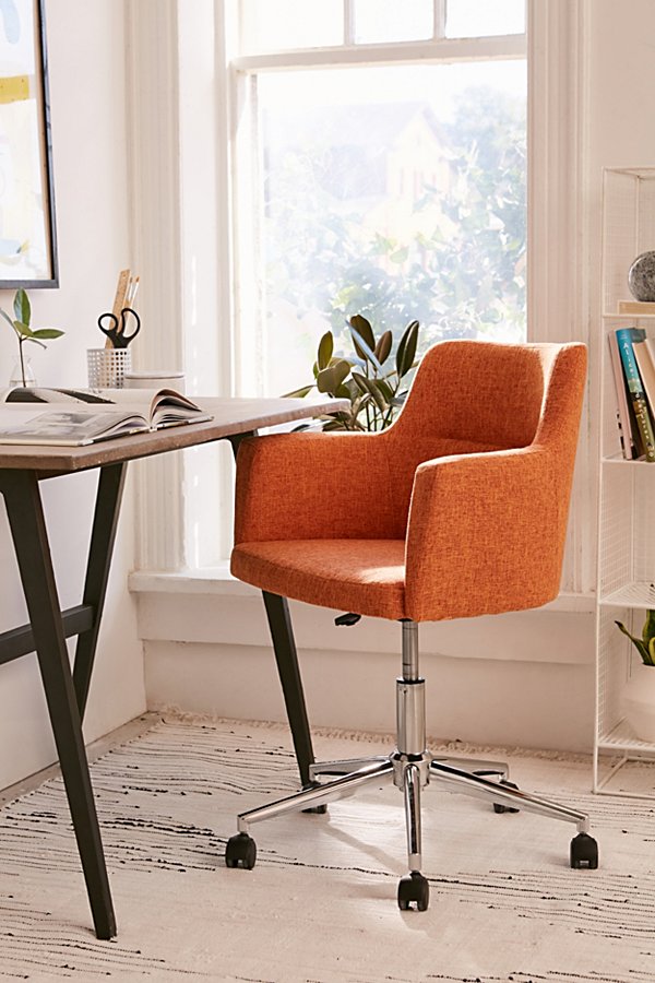 Urban Outfitters Aidan Adjustable Desk Chair In Orange