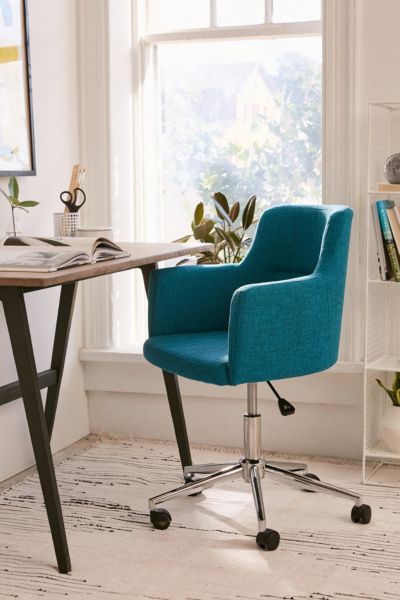 Urban Outfitters Aidan Adjustable Desk Chair In Teal