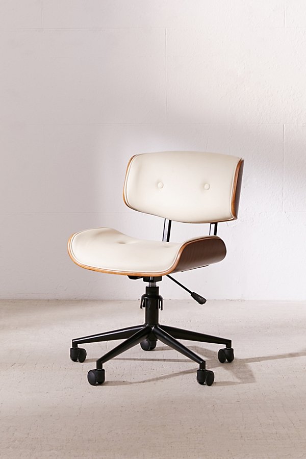 Urban Outfitters Lombardi Adjustable Desk Chair In Cream