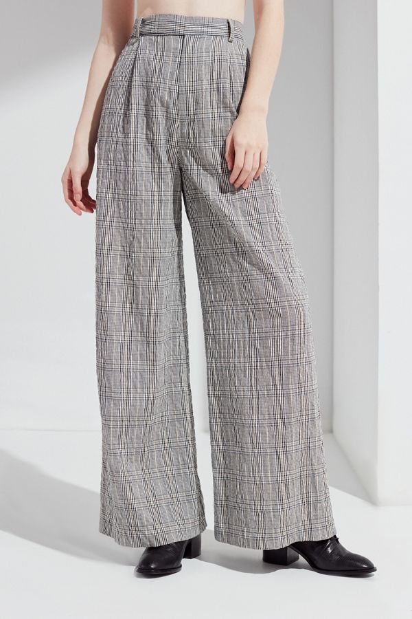 UO Seersucker Checkered Puddle Pant