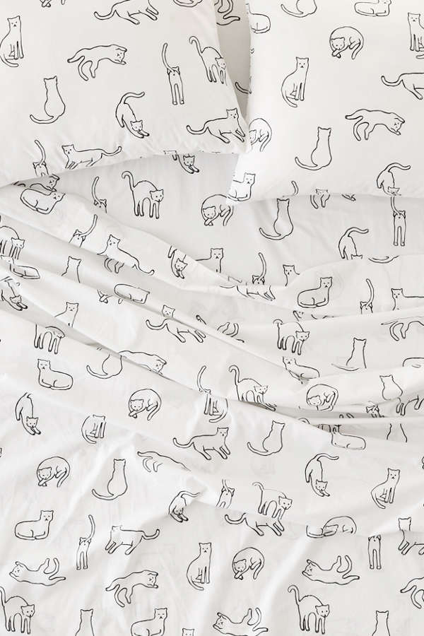 Slide View: 1: Cat Nap Sheet Set