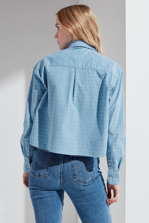 UO Cropped ButtonDown Corduroy Shirt Urban Outfitters