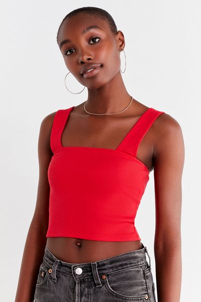 UO Side Lines Square-Neck Tank Top