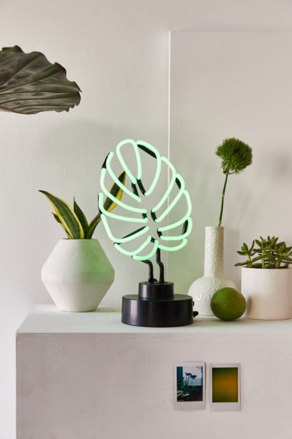 #Monstera Leaf Neon Sign Table Lamp 