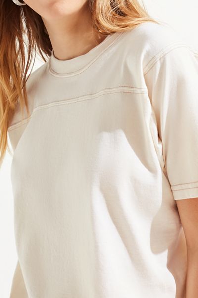 Urban Renewal Remade Contrast Stitch Crew-Neck Tee