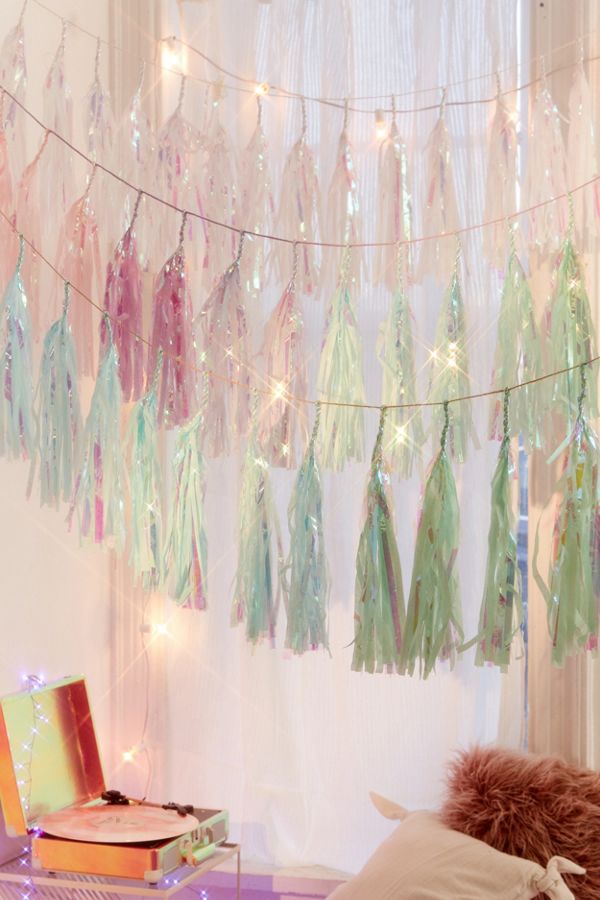 Studio Mucci Unicorn Snow Tassel Garland Urban Outfitters