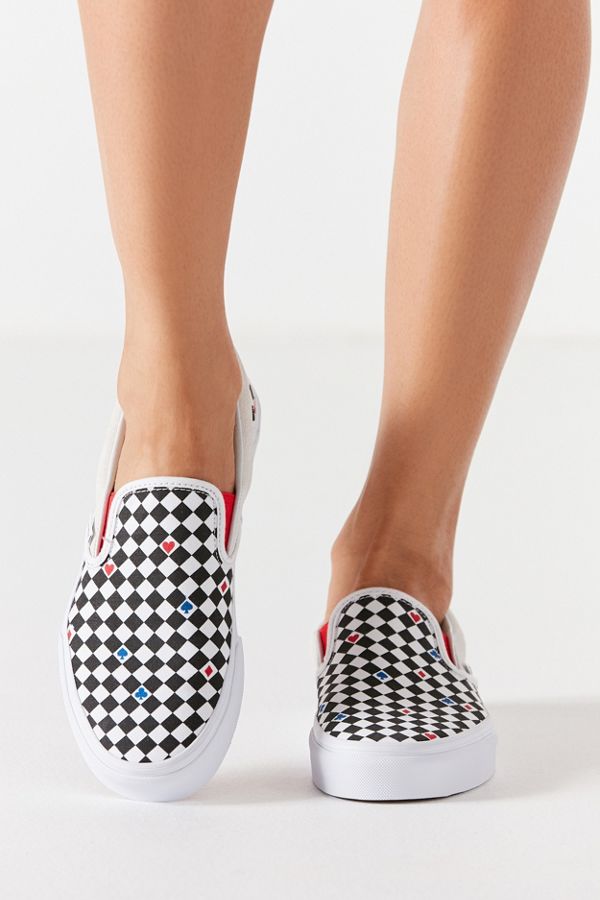 Vans X UO Playing Card Classic SlipOn Sneaker Urban Outfitters