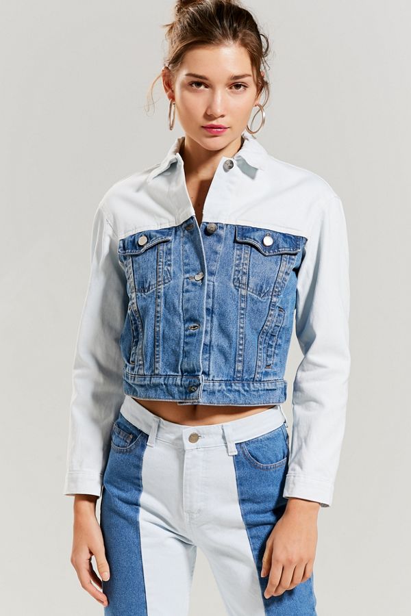 Tach Clothing Dara TwoTone Denim Jacket Urban Outfitters