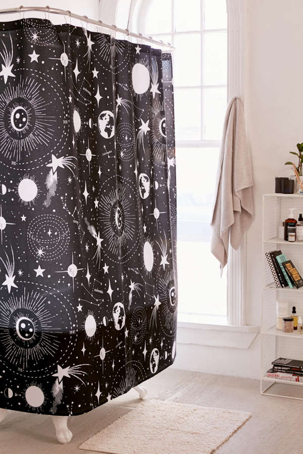 Slide View: 1: Heather Dutton For Deny Solar System Shower Curtain