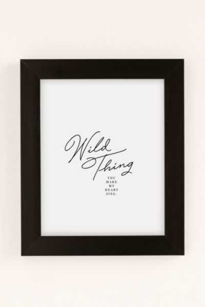 Honeymoon Hotel Wild Thing Art Print In Modern Black