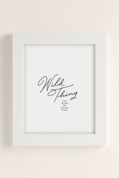 Honeymoon Hotel Wild Thing Art Print In White Matte Frame