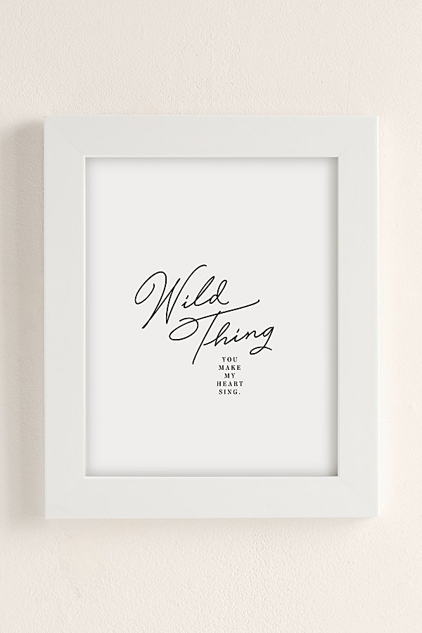 Honeymoon Hotel Wild Thing Art Print In White Matte Frame
