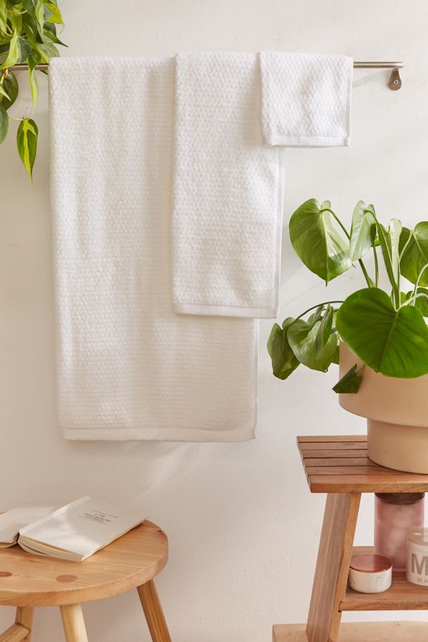 Slide View: 1: Everplush 6-Piece Diamond Jacquard Bath Towel Set