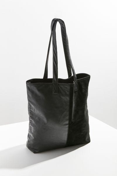 Beyond Retro Liv Suede and Leather Tote Bag | Urban Outfitters