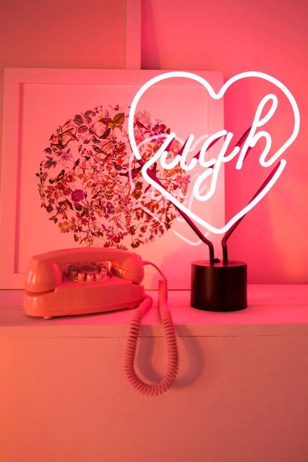 Slide View: 1: Ugh Neon Sign Table Lamp