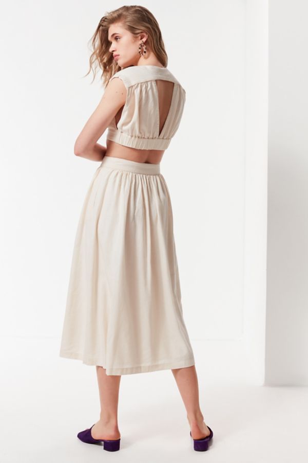 UO Arianna Button-Down Midi Skirt | Urban Outfitters