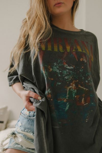 Usa nirvana band tee urban outfitters store locations piece love