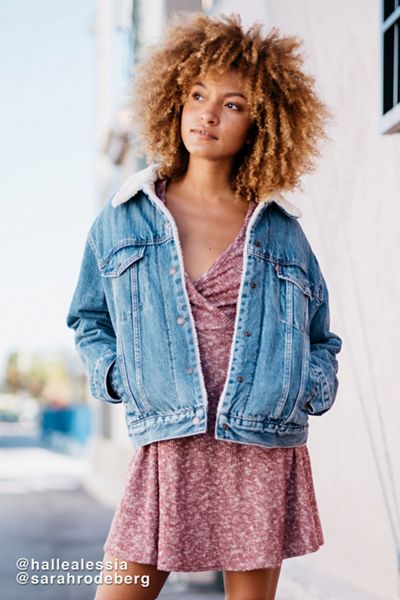 Levi’s Denim Sherpa Trucker Jacket