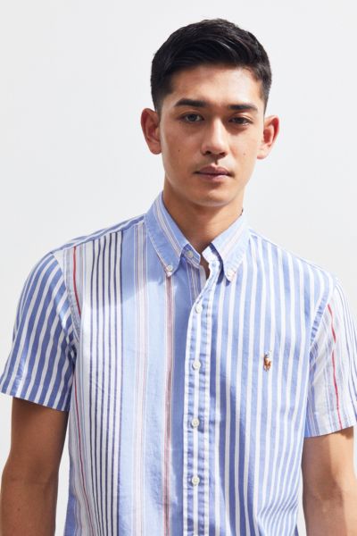 polo ralph lauren multi stripe oxford shirt