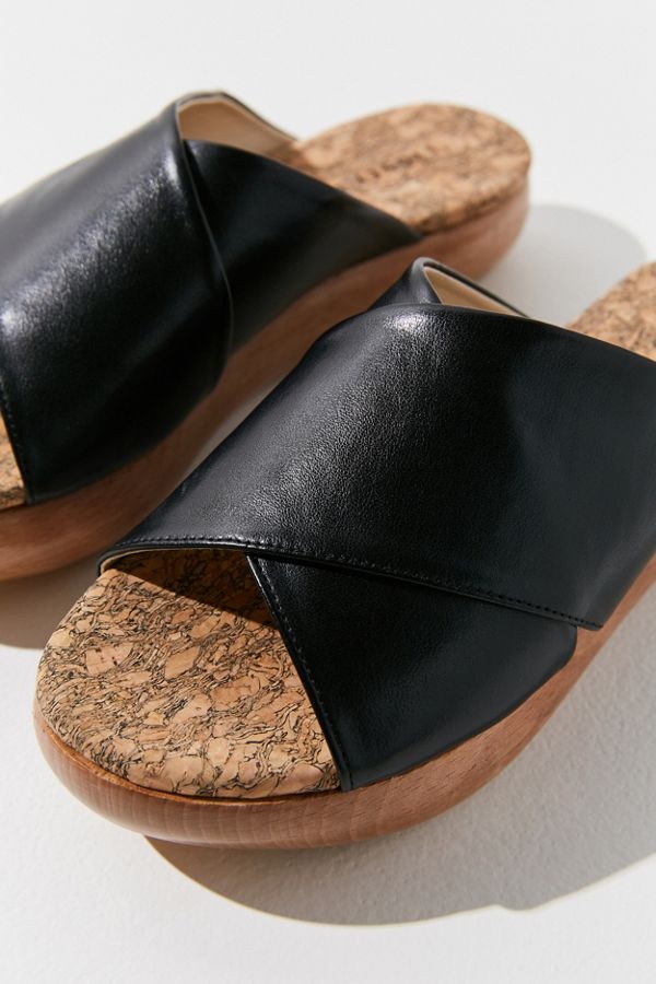 Sydney Brown Vegan Cross Mule Slide Urban Outfitters