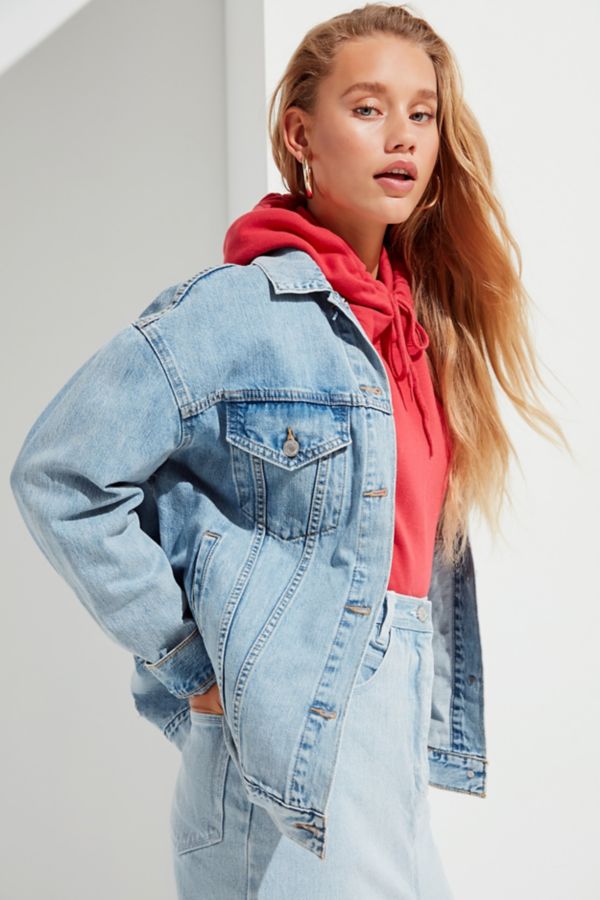 levi denim jacket womens plus size