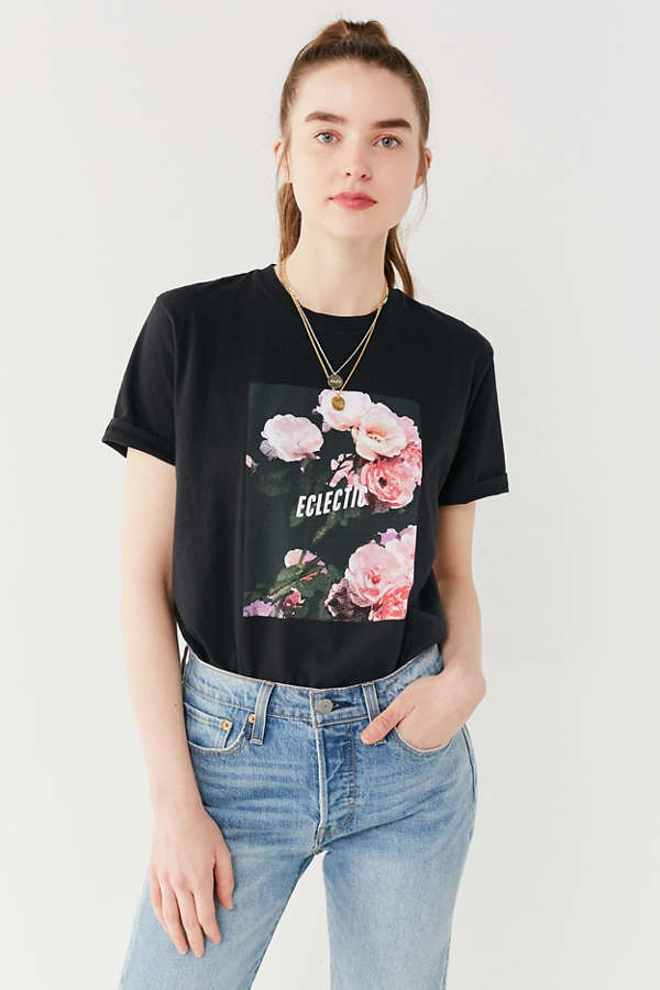 Eclectic Floral Tee | Urban Outfitters