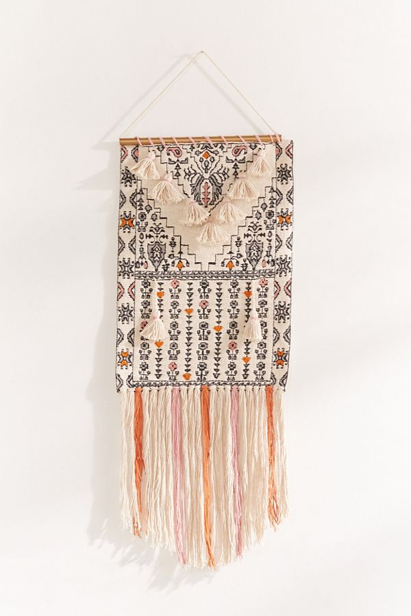 Slide View: 1: Mini Tassel Wall Hanging