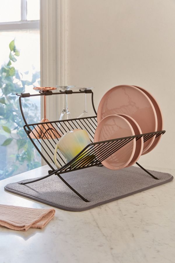 Umbra Xdry Folding Dish Rack + Mat Urban Outfitters