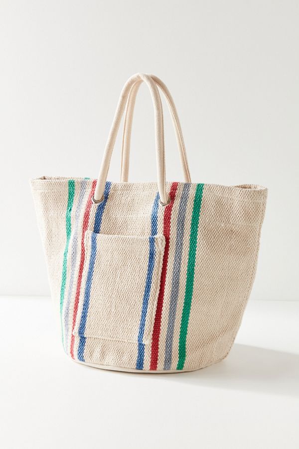 Knotted Woven Bucket Tote Bag Urban Outfitters