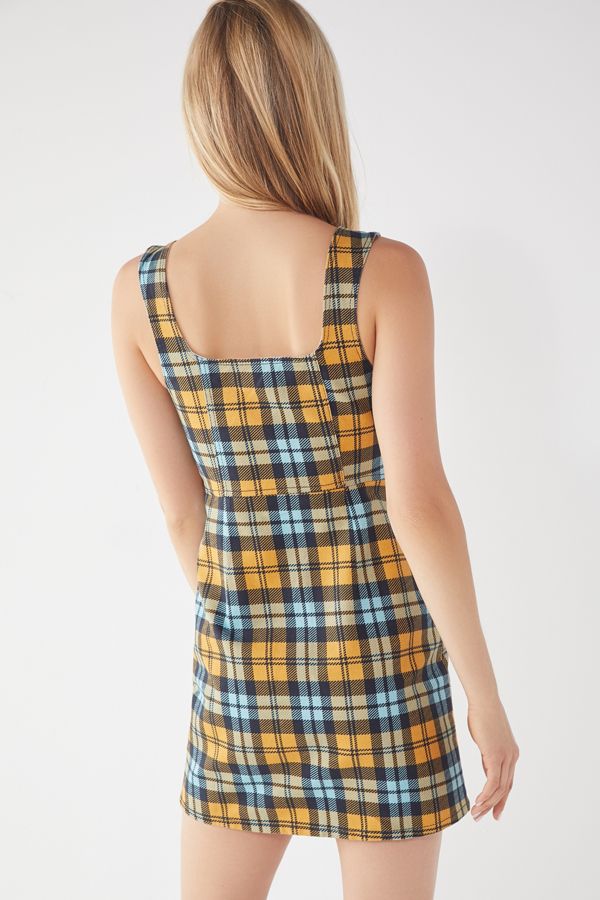 Slide View: 3: UO Button-Down Denim Mini Dress