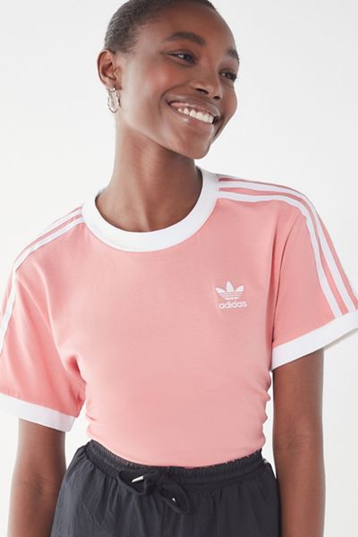adidas 3 Stripe Ringer Tee