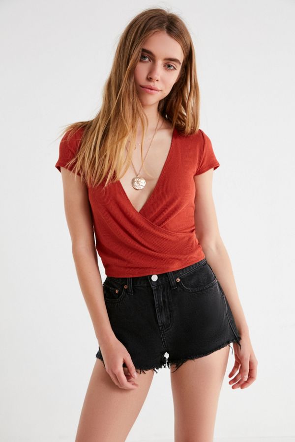 Slide View: 4: Out From Under Florence Wrap Cropped Top