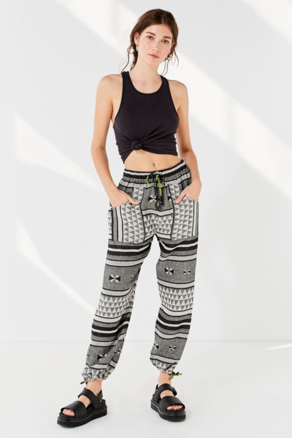 UO Devito Drawstring Printed Pant | Urban Outfitters
