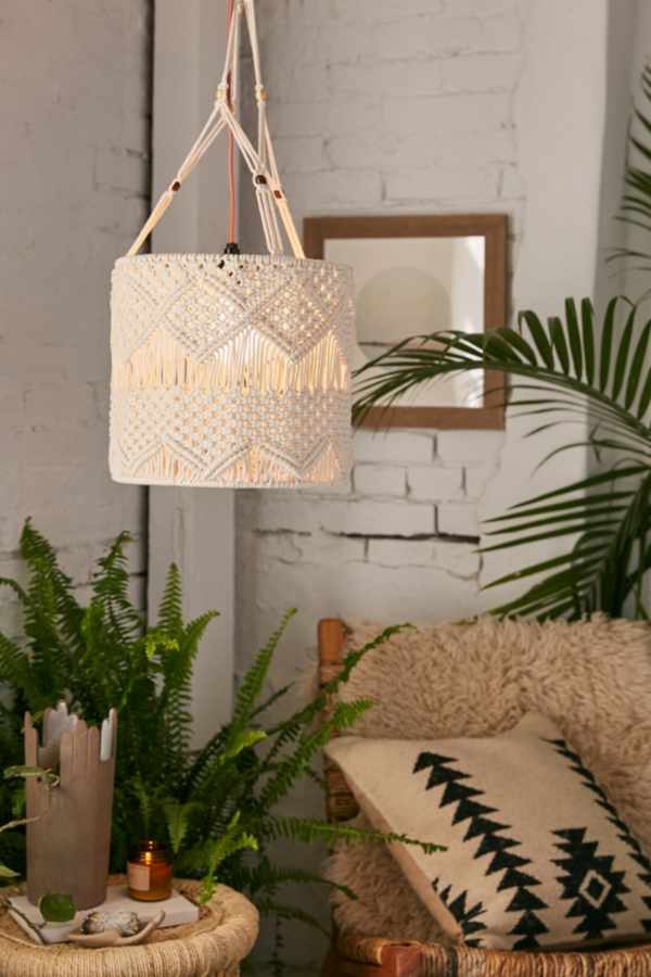 Macramé Pendant Light | Urban Outfitters