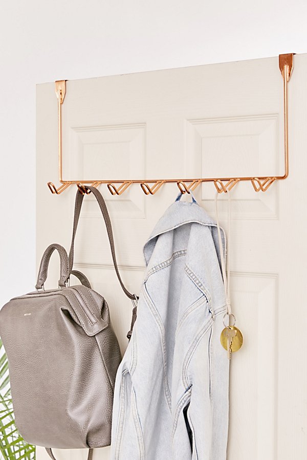 Urban Outfitters Simple Over-the-door Multi-hook In Copper