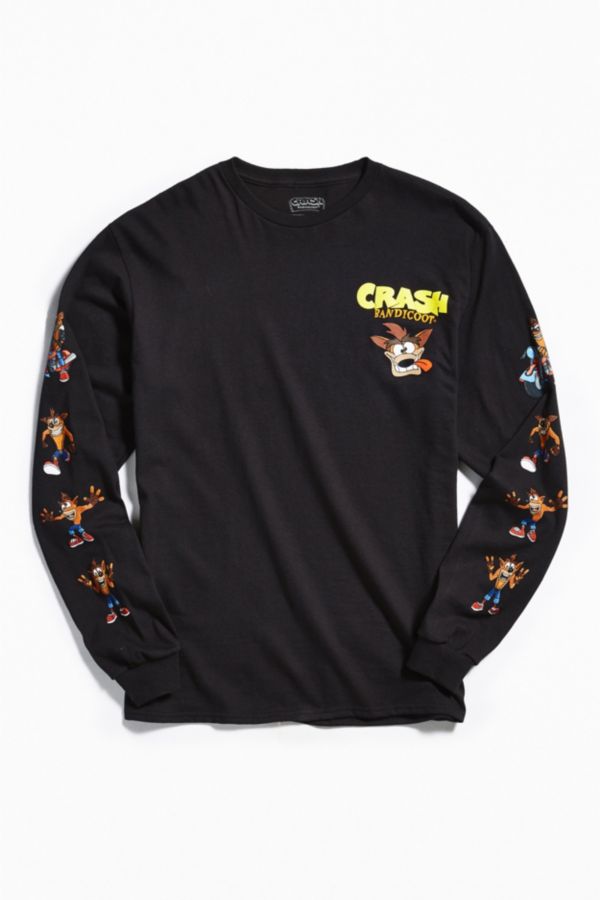 crash bandicoot long sleeve shirt