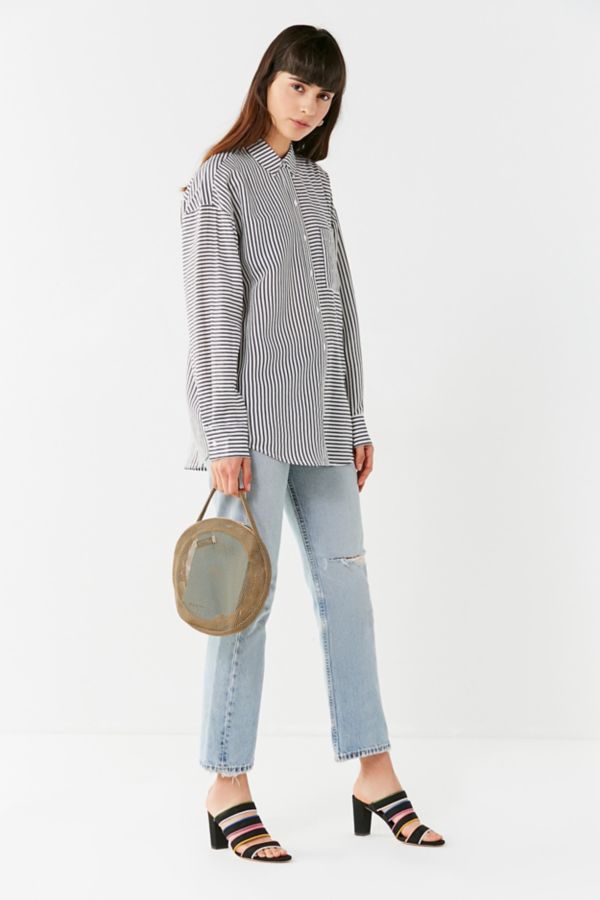 UO Odette Striped Button-Down Shirt | Urban Outfitters