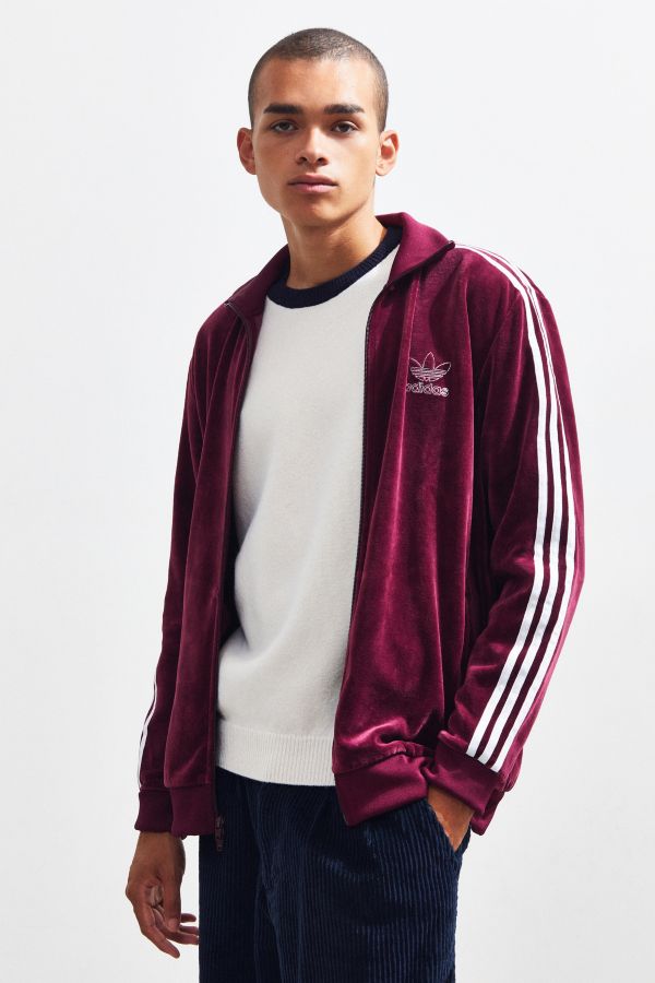 adidas velour track jacket