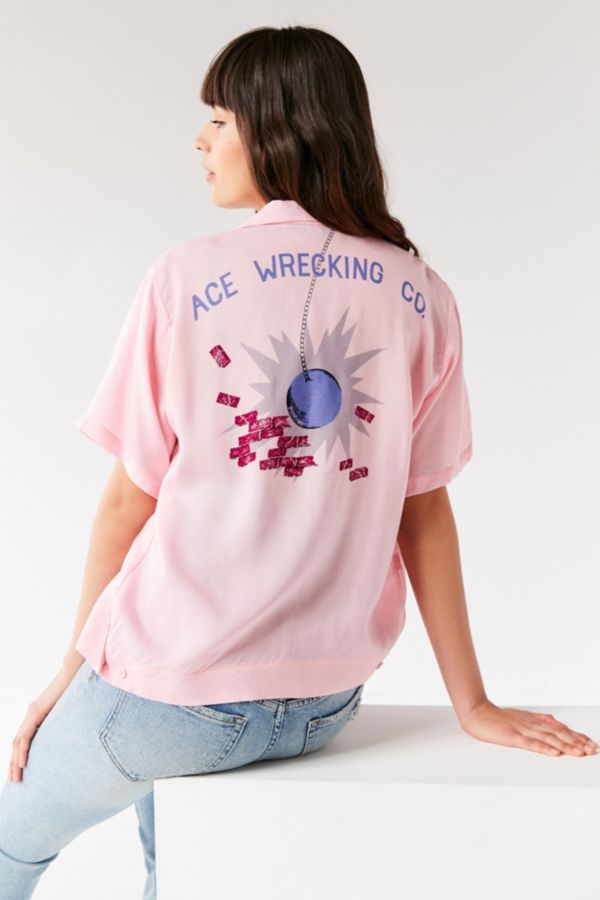 Vintage Ace ButtonDown Bowling Shirt Urban Outfitters