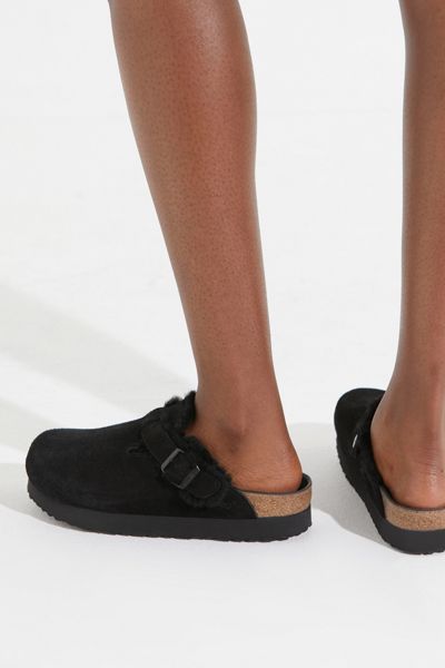 Birkenstock Boston Platform Fur Clog