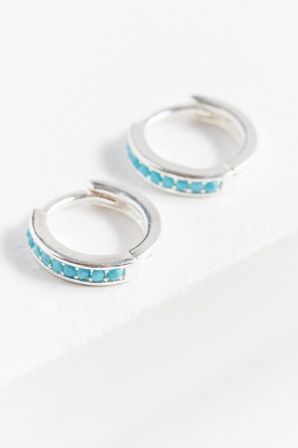 Turquoise Huggie Hoop Earring | Urban Outfitters