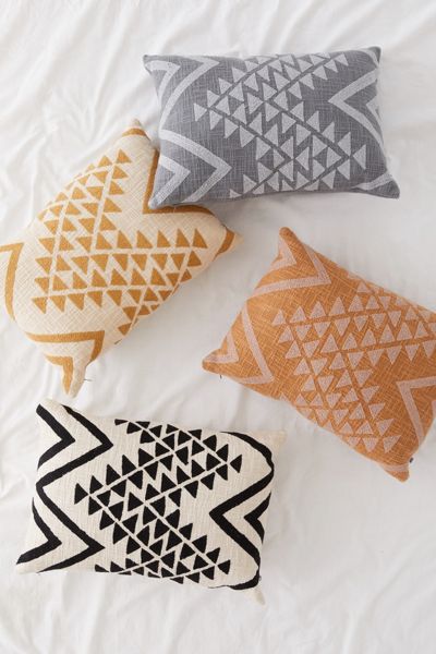 Elyse Embroidered Lumbar Pillow