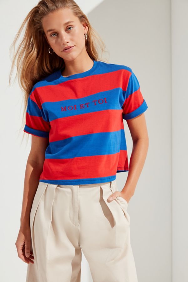 UO Moi Et Toi Striped Tee | Urban Outfitters