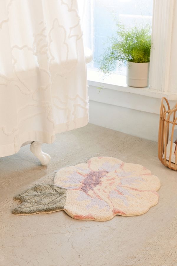 Slide View: 1: Rose Bath Mat