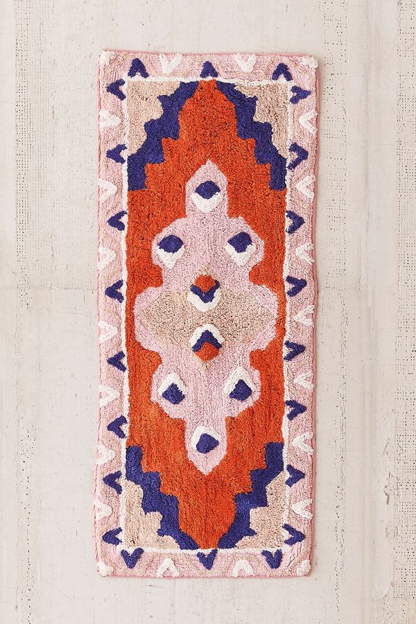 Slide View: 1: Geo Runner Bath Mat