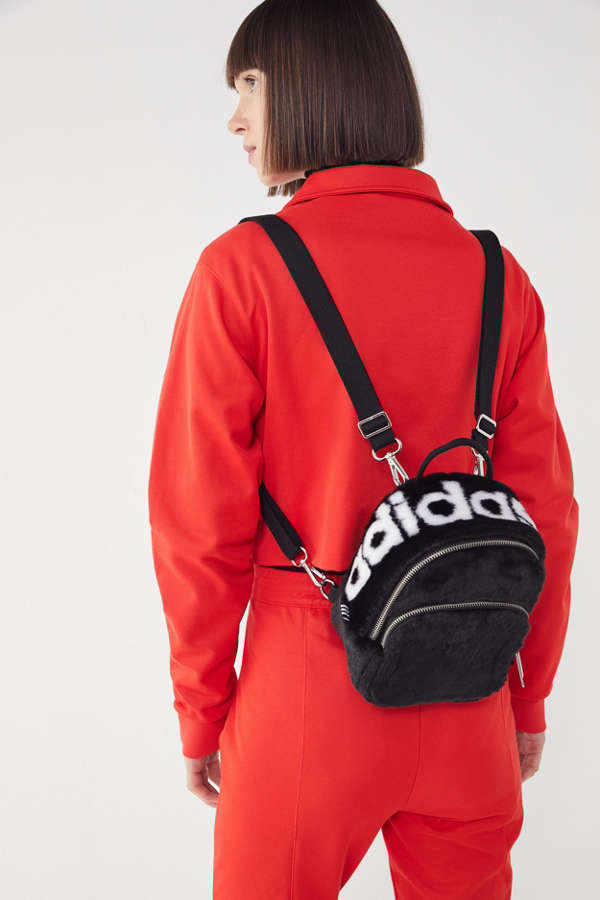 adidas Faux Fur Mini Backpack | Urban Outfitters